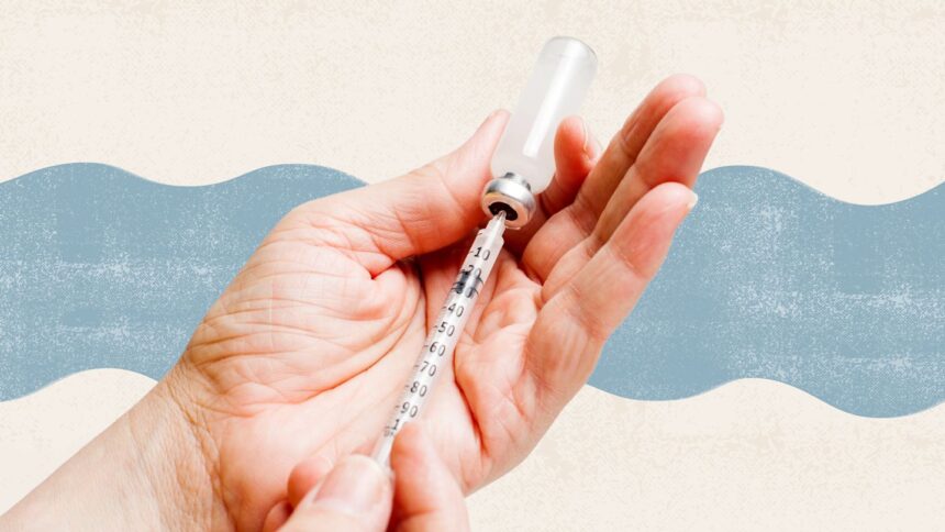 Compounded-Semaglutide-and-Tirzepatide hand holding vial and syringe